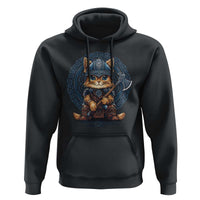 Nordic Norse Viking Cat Warrior Hoodie