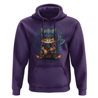Nordic Norse Viking Cat Warrior Hoodie