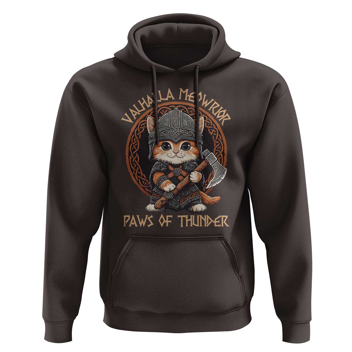 Viking Cat Hoodie Norse Mythology Cat Warrior