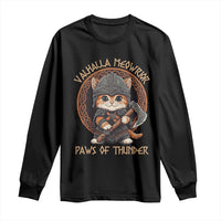 Viking Cat Long Sleeve Shirt Norse Mythology Cat Warrior