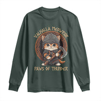 Viking Cat Long Sleeve Shirt Norse Mythology Cat Warrior