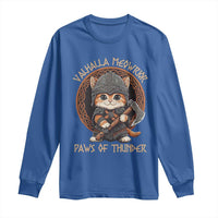 Viking Cat Long Sleeve Shirt Norse Mythology Cat Warrior