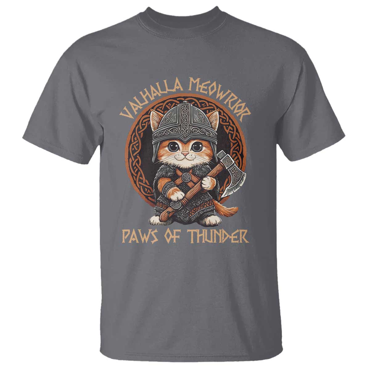 Viking Cat T Shirt Norse Mythology Cat Warrior