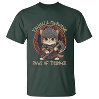 Viking Cat T Shirt Norse Mythology Cat Warrior