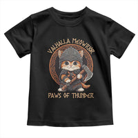 Viking Cat Toddler T Shirt Norse Mythology Cat Warrior