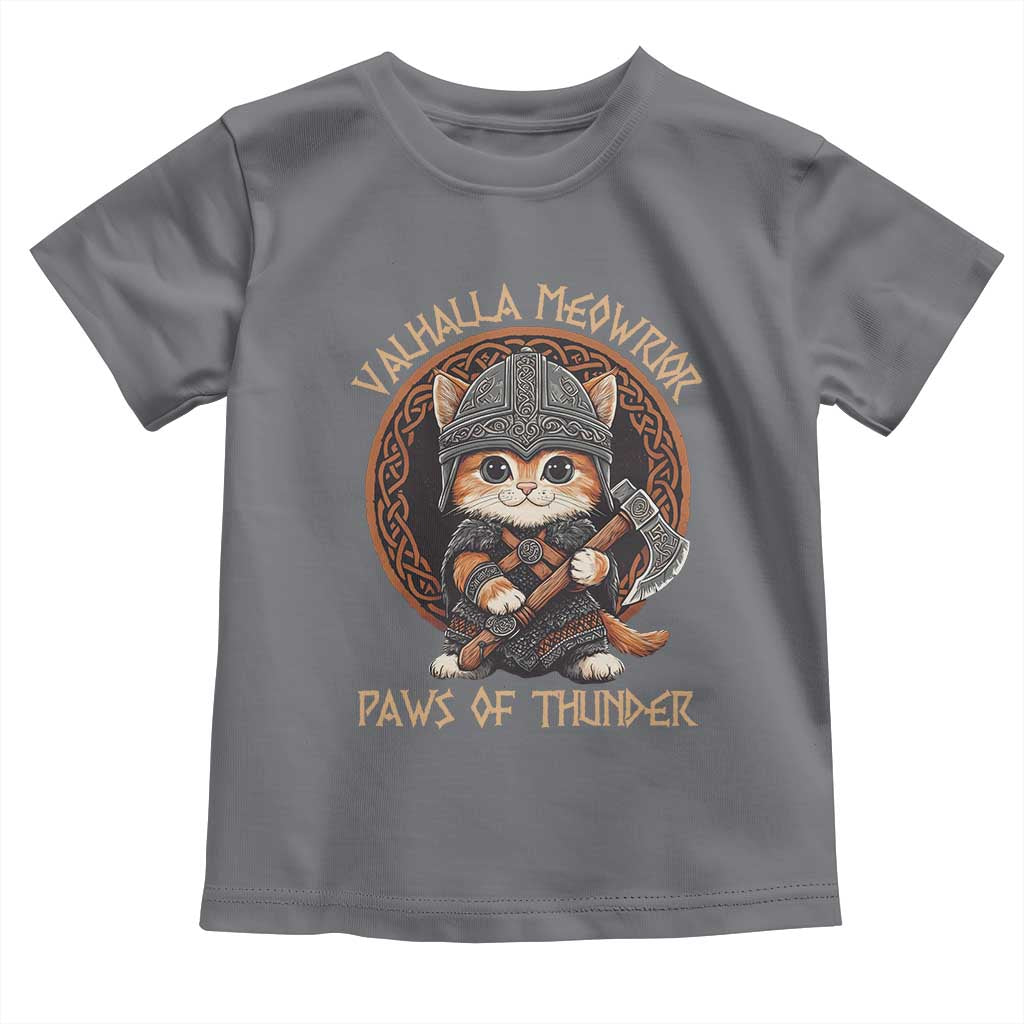 Viking Cat Toddler T Shirt Norse Mythology Cat Warrior