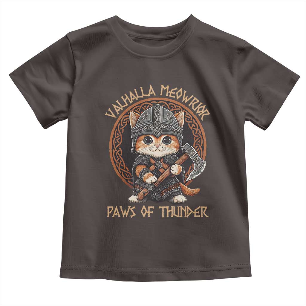 Viking Cat Toddler T Shirt Norse Mythology Cat Warrior