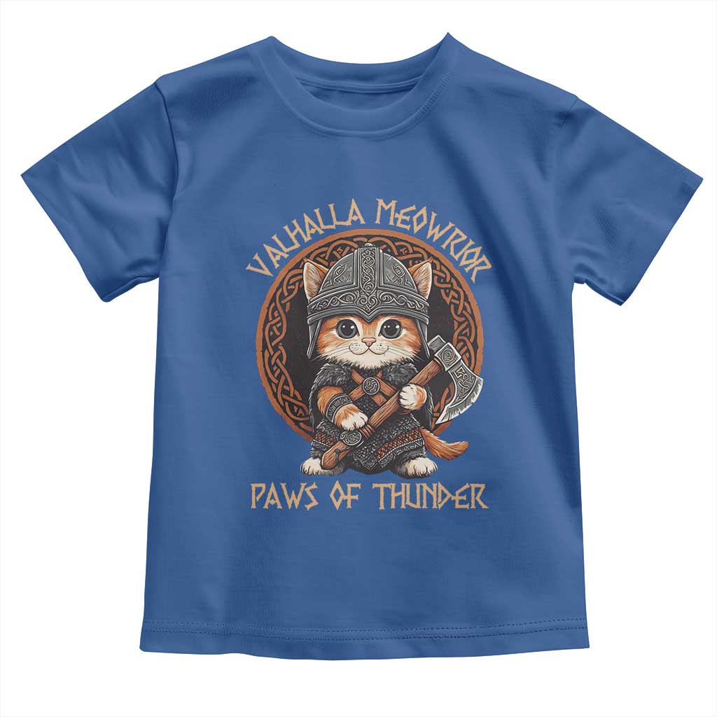 Viking Cat Toddler T Shirt Norse Mythology Cat Warrior