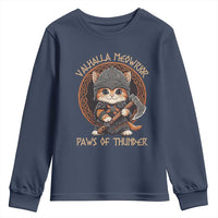 Viking Cat Youth Sweatshirt Norse Mythology Cat Warrior