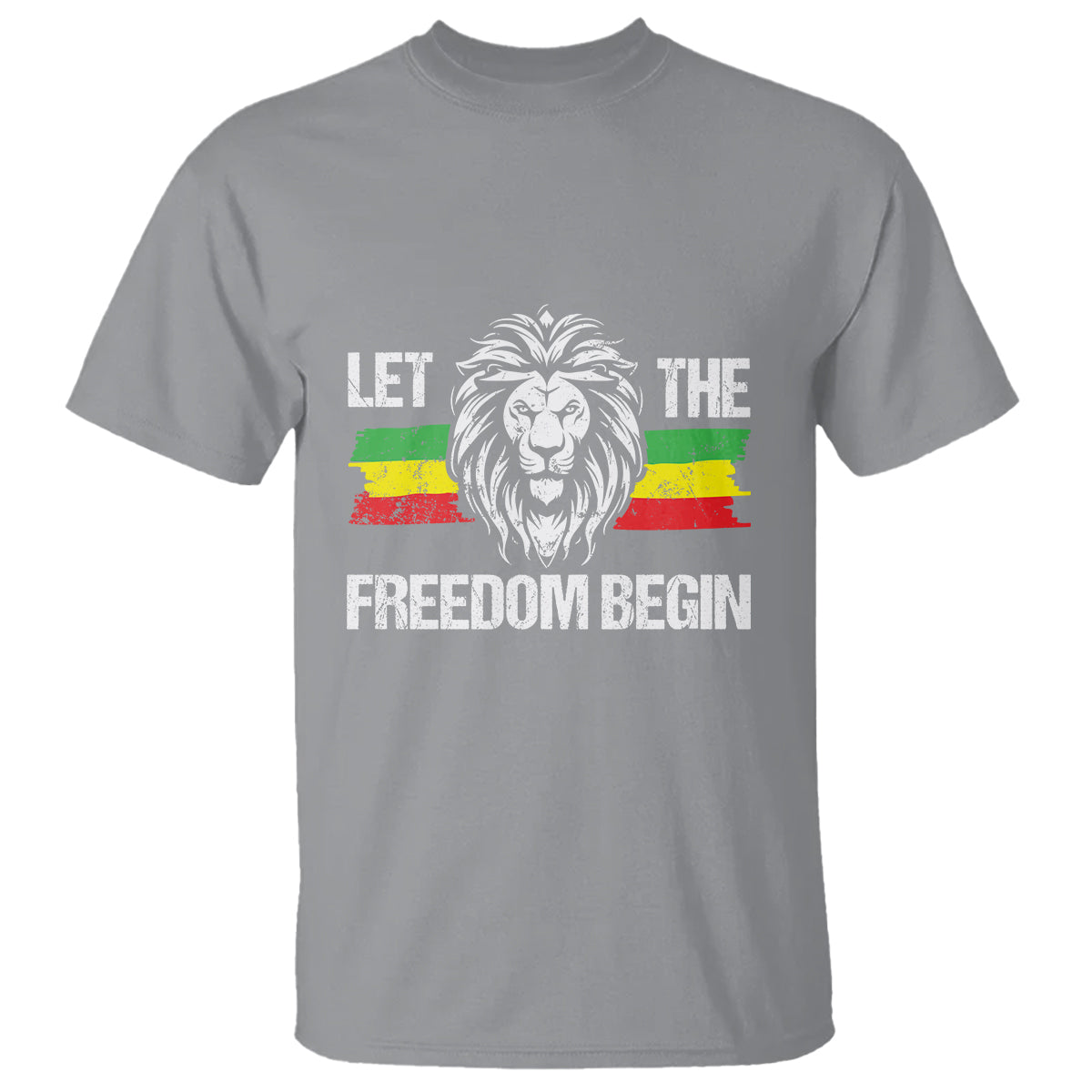 Juneteenth T Shirt Let The Freedom Begin African American Lion - Wonder Print Shop