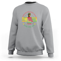 Juneteenth Sweatshirt Emancipation Day Black American Freedom June 19th 1865 - Wonder Print Shop