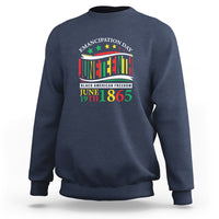 Juneteenth Sweatshirt Emancipation Day Black American Freedom June 19th 1865 - Wonder Print Shop
