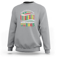 Juneteenth Sweatshirt Emancipation Day Black American Freedom June 19th 1865 - Wonder Print Shop