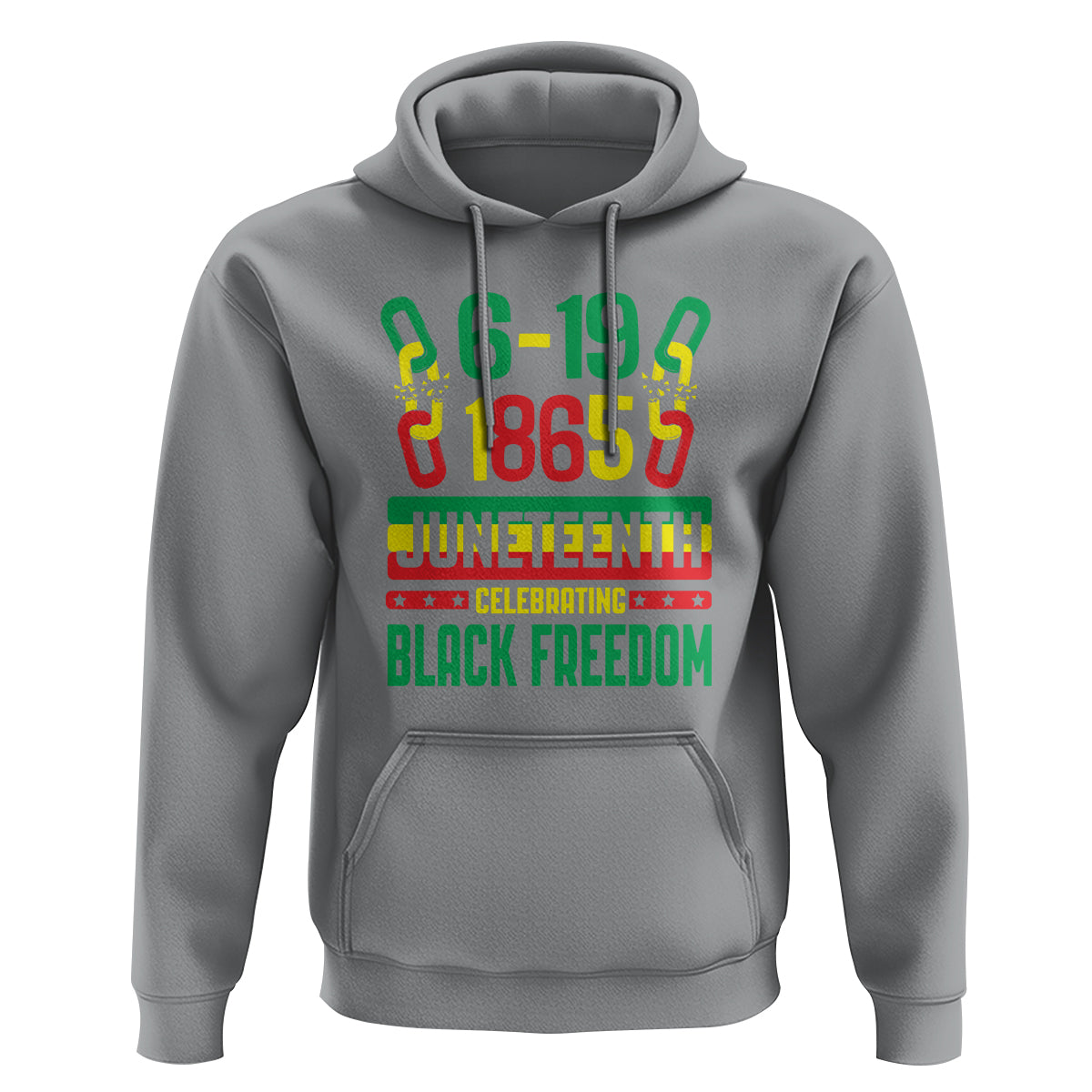 Juneteenth Celebrating Black Freedom 1865 African American Hoodie - Wonder Print Shop