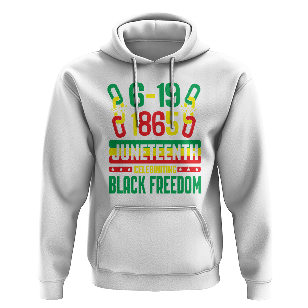 Juneteenth Celebrating Black Freedom 1865 African American Hoodie - Wonder Print Shop