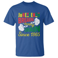 Juneteenth T Shirt Breaking Every Chain Since 1866 - Wonder Print Shop