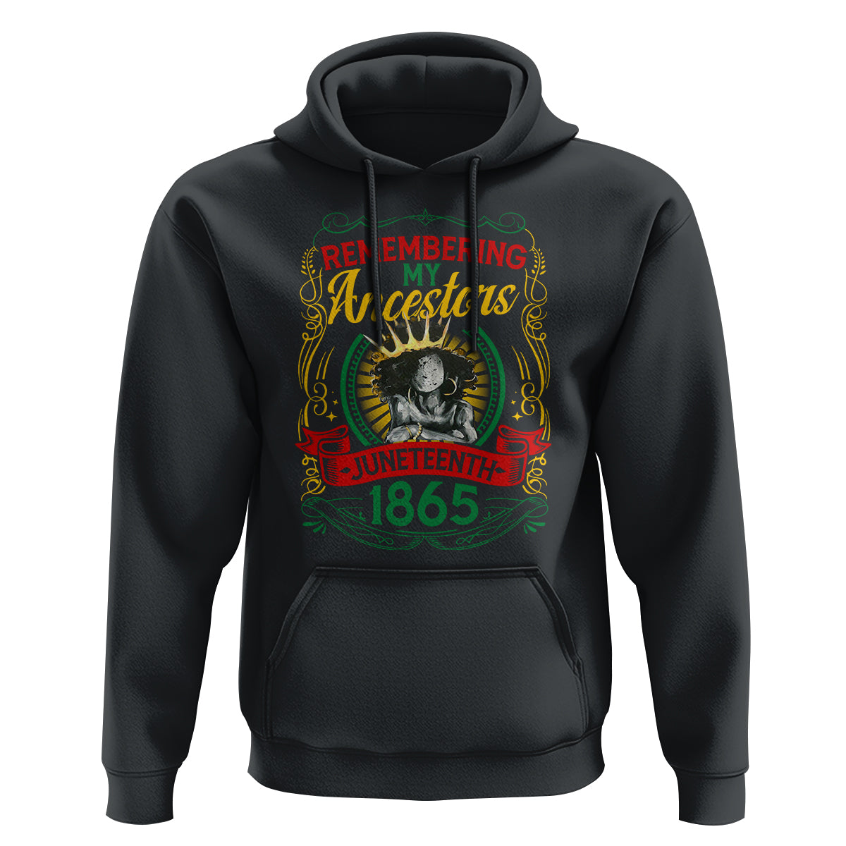 Juneteenth Hoodie Remembering My Ancestors Melanin Black Women - Wonder Print Shop