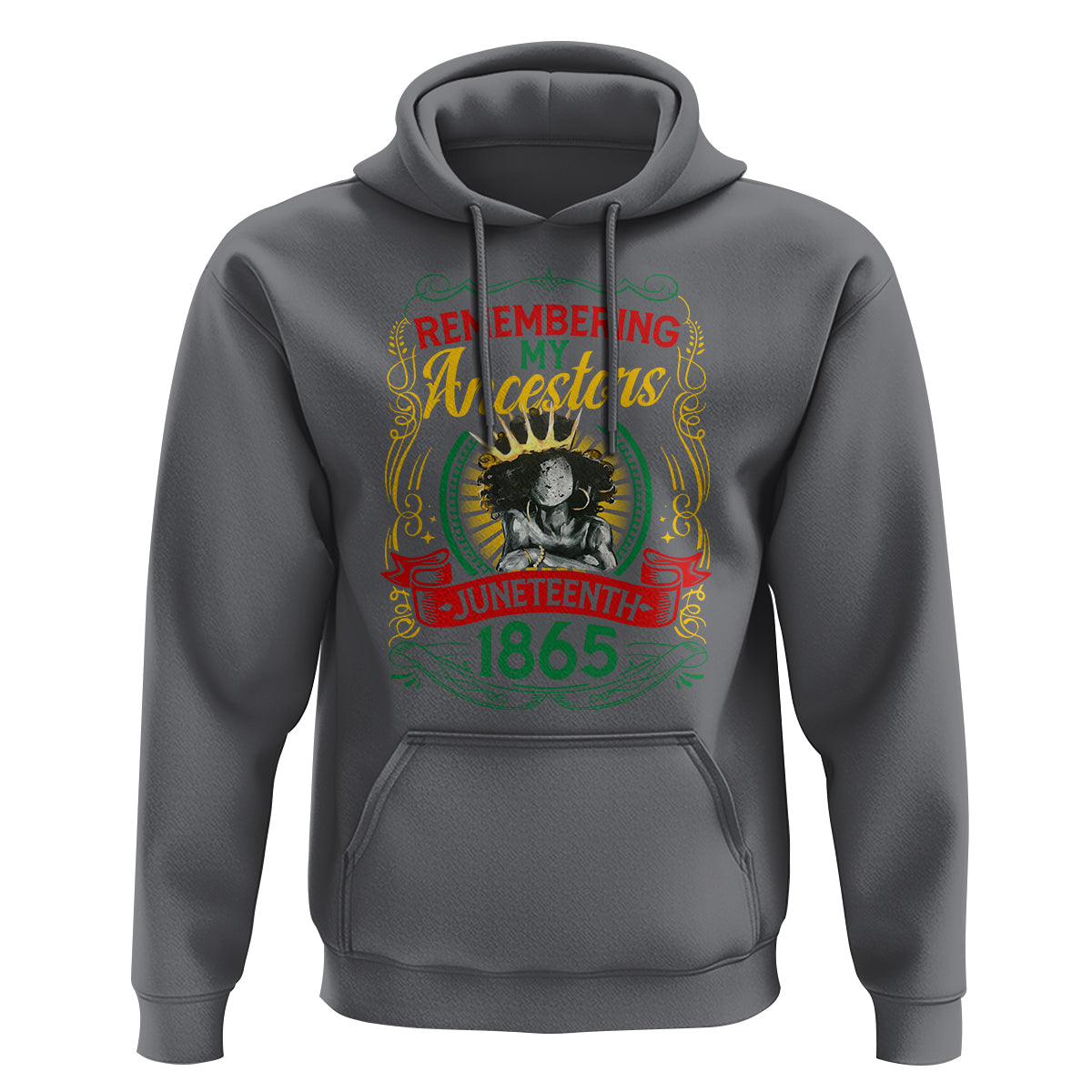 Juneteenth Hoodie Remembering My Ancestors Melanin Black Women - Wonder Print Shop