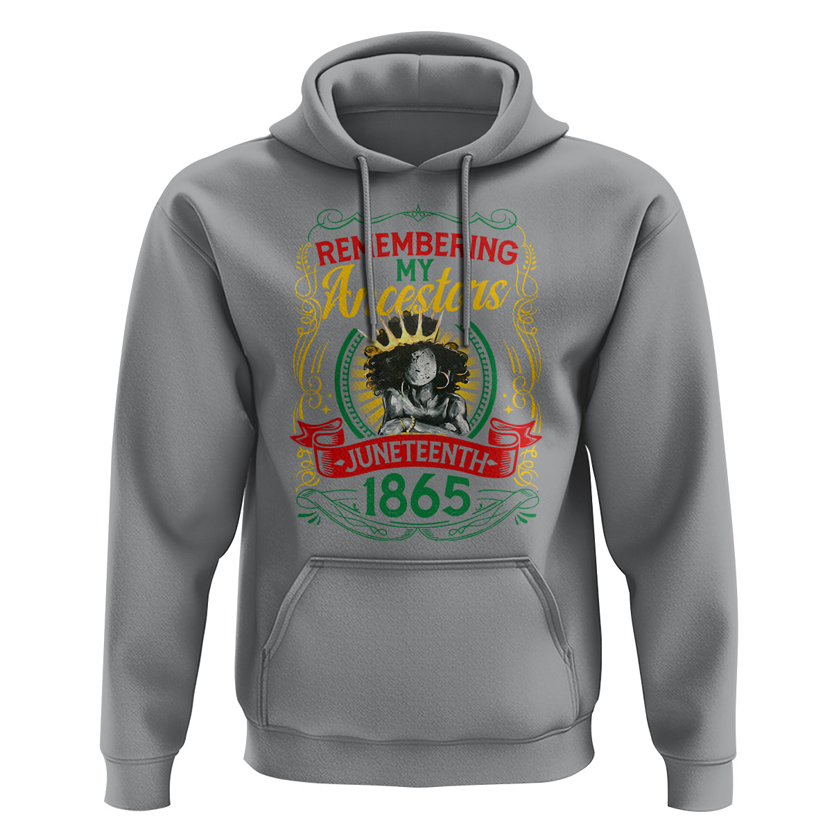 Juneteenth Hoodie Remembering My Ancestors Melanin Black Women - Wonder Print Shop