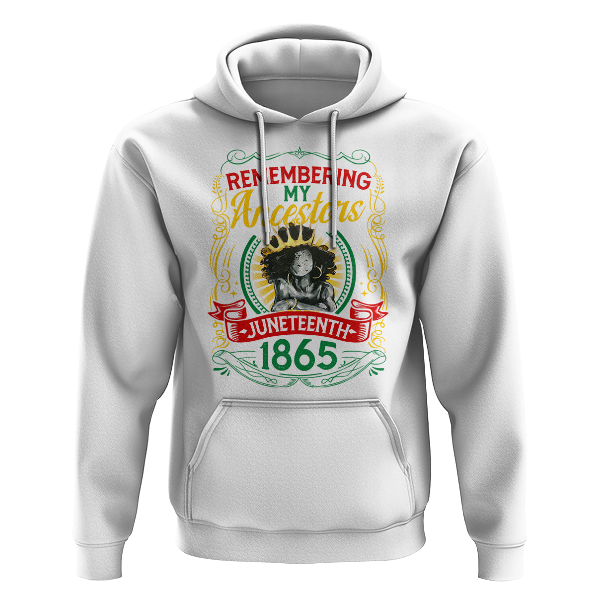 Juneteenth Hoodie Remembering My Ancestors Melanin Black Women - Wonder Print Shop