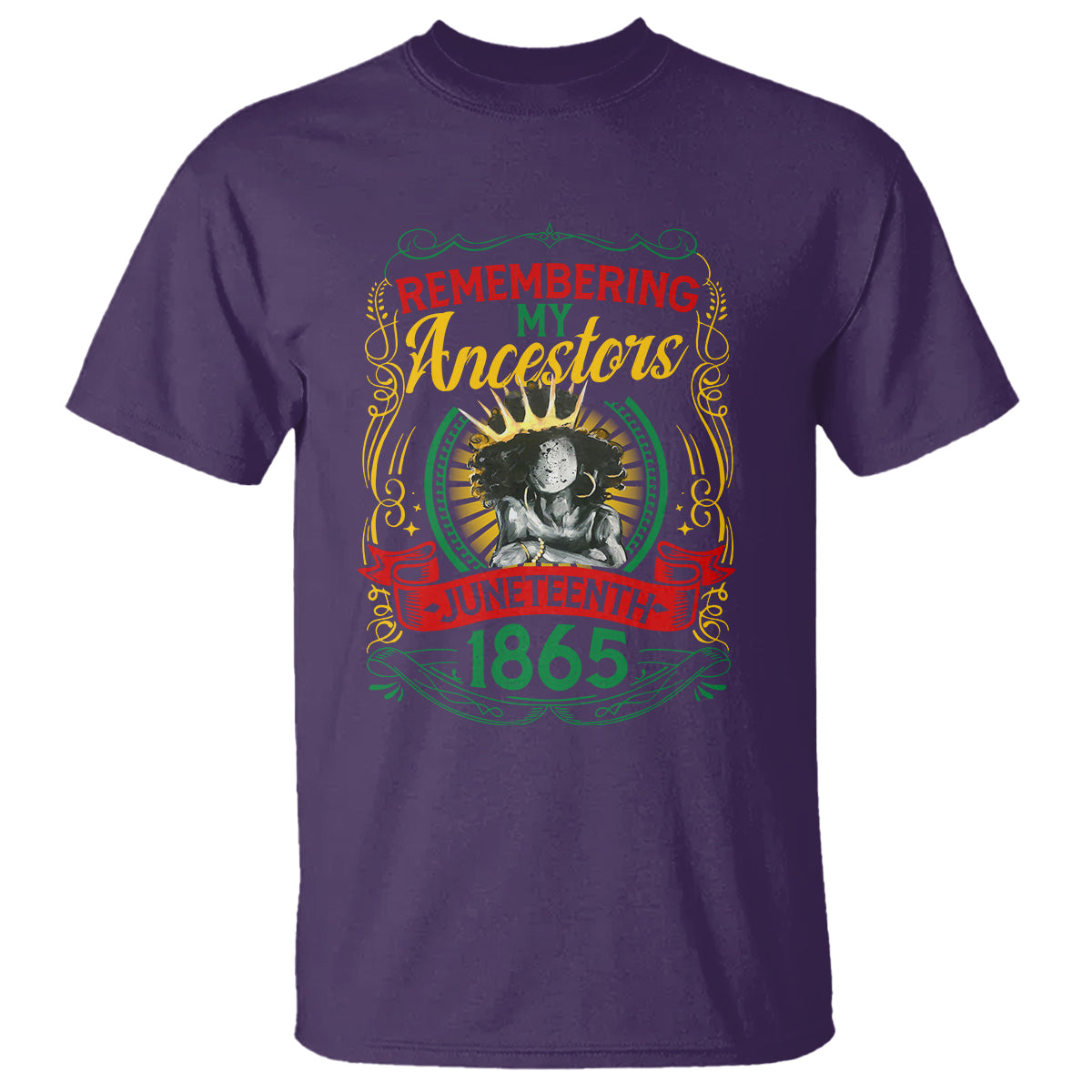 Juneteenth T Shirt Remembering My Ancestors Melanin Black Women - Wonder Print Shop