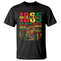 Juneteenth T Shirt 1865 Black Freedom African Resilience Remembrance - Wonder Print Shop