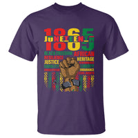 Juneteenth T Shirt 1865 Black Freedom African Resilience Remembrance - Wonder Print Shop