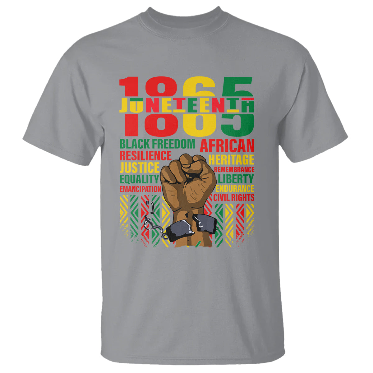 Juneteenth T Shirt 1865 Black Freedom African Resilience Remembrance - Wonder Print Shop