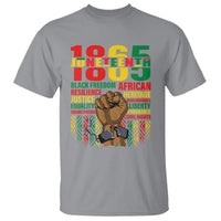 Juneteenth T Shirt 1865 Black Freedom African Resilience Remembrance - Wonder Print Shop
