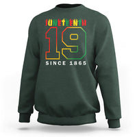 Juneteenth Sweatshirt 19th 1865 Melanin Black Freedom - Wonder Print Shop