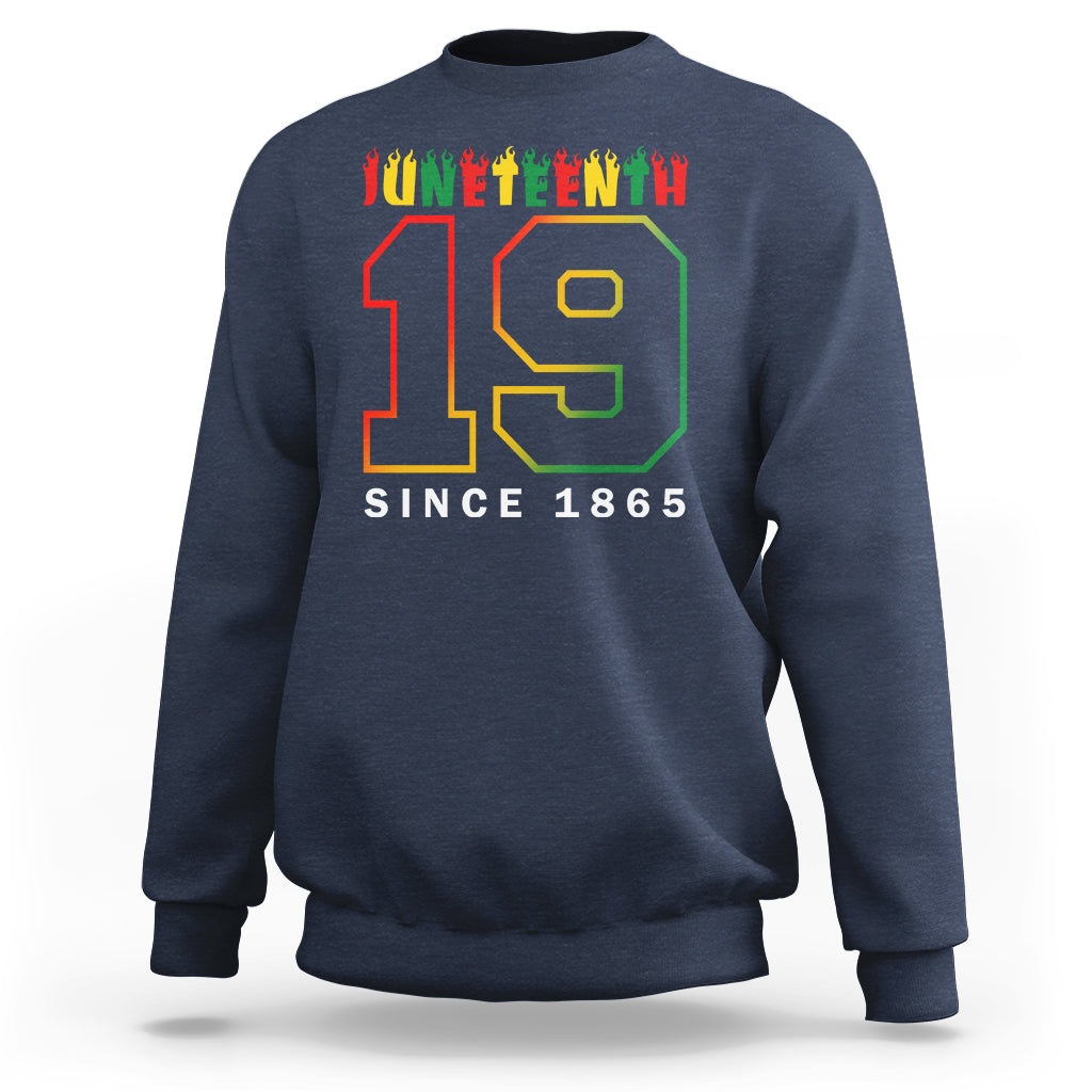 Juneteenth Sweatshirt 19th 1865 Melanin Black Freedom - Wonder Print Shop