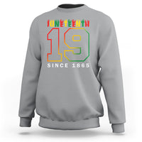Juneteenth Sweatshirt 19th 1865 Melanin Black Freedom - Wonder Print Shop