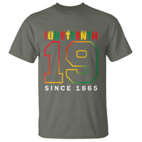Juneteenth T Shirt 19th 1865 Melanin Black Freedom - Wonder Print Shop