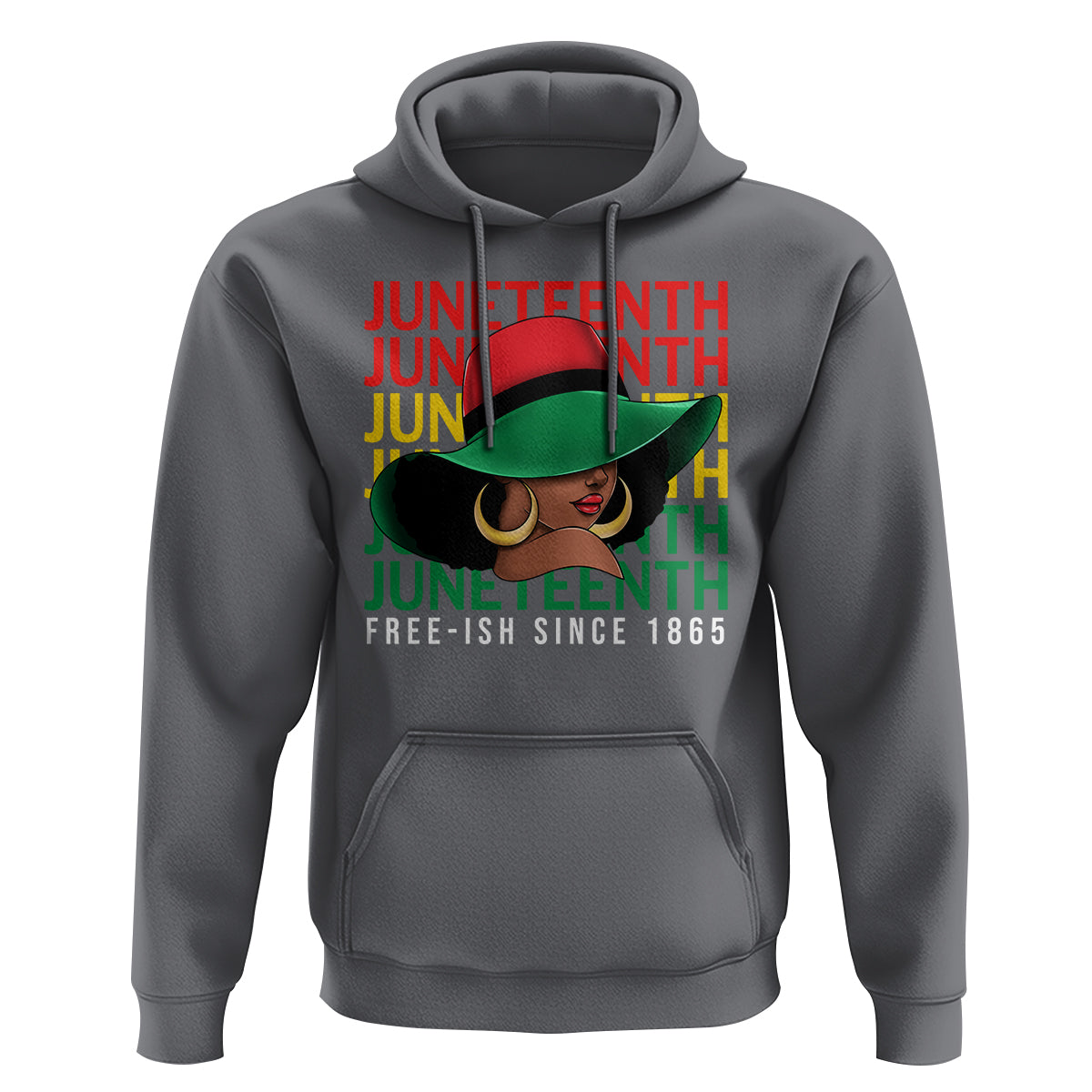 Juneteenth Hoodie Freeish Since 1865 Melanin Black Women - Wonder Print Shop