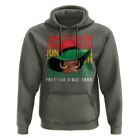 Juneteenth Hoodie Freeish Since 1865 Melanin Black Women - Wonder Print Shop