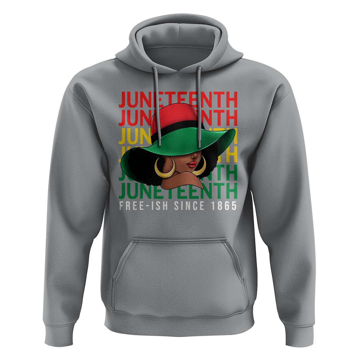 Juneteenth Hoodie Freeish Since 1865 Melanin Black Women - Wonder Print Shop