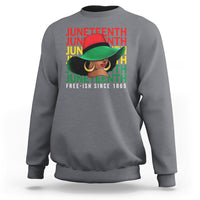 Juneteenth Sweatshirt Freeish Since 1865 Melanin Black Women - Wonder Print Shop