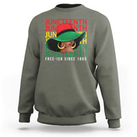 Juneteenth Sweatshirt Freeish Since 1865 Melanin Black Women - Wonder Print Shop