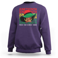 Juneteenth Sweatshirt Freeish Since 1865 Melanin Black Women - Wonder Print Shop