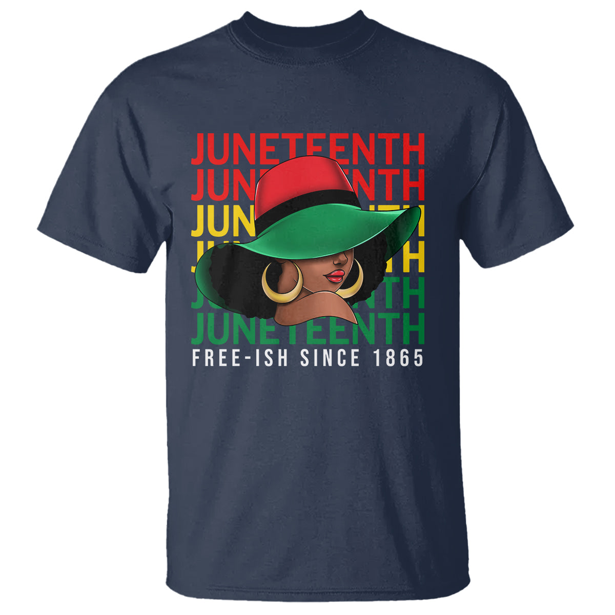 Juneteenth T Shirt Freeish Since 1865 Melanin Black Women - Wonder Print Shop
