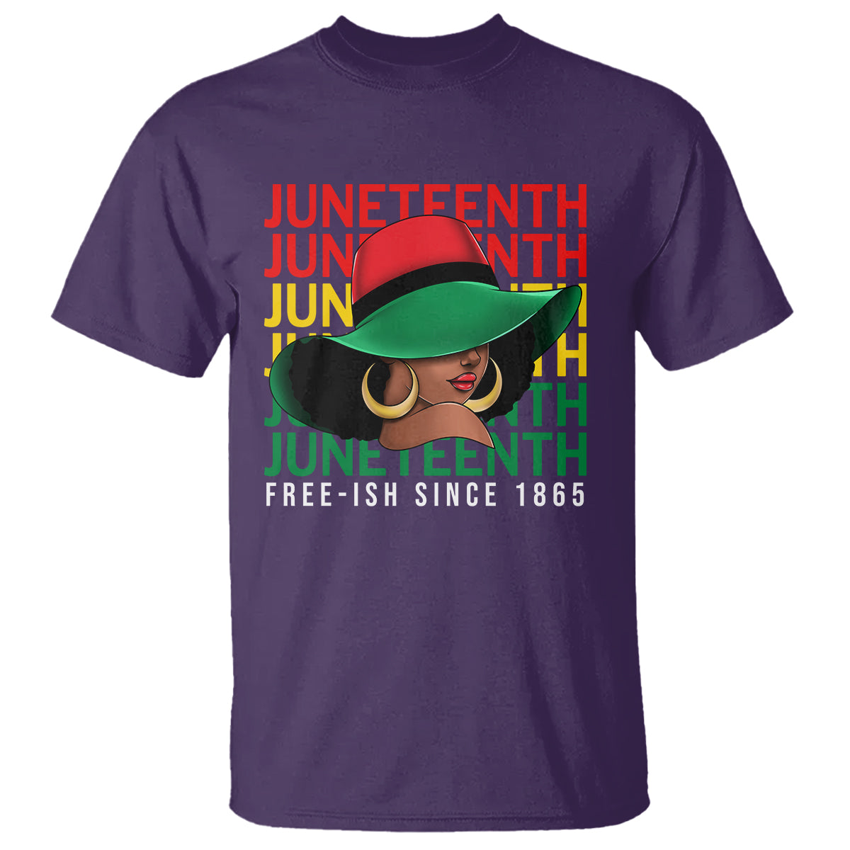 Juneteenth T Shirt Freeish Since 1865 Melanin Black Women - Wonder Print Shop