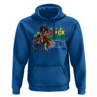 Juneteenth Hoodie Black Queen Nutritional Facts - Wonder Print Shop