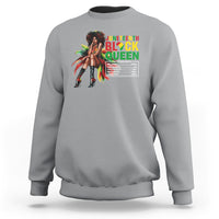 Juneteenth Sweatshirt Black Queen Nutritional Facts - Wonder Print Shop