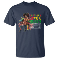 Juneteenth T Shirt Black Queen Nutritional Facts - Wonder Print Shop