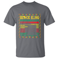 Juneteenth T Shirt Black King Nutritional Facts - Wonder Print Shop
