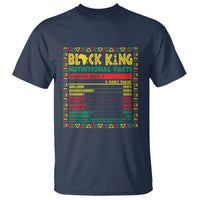 Juneteenth T Shirt Black King Nutritional Facts - Wonder Print Shop