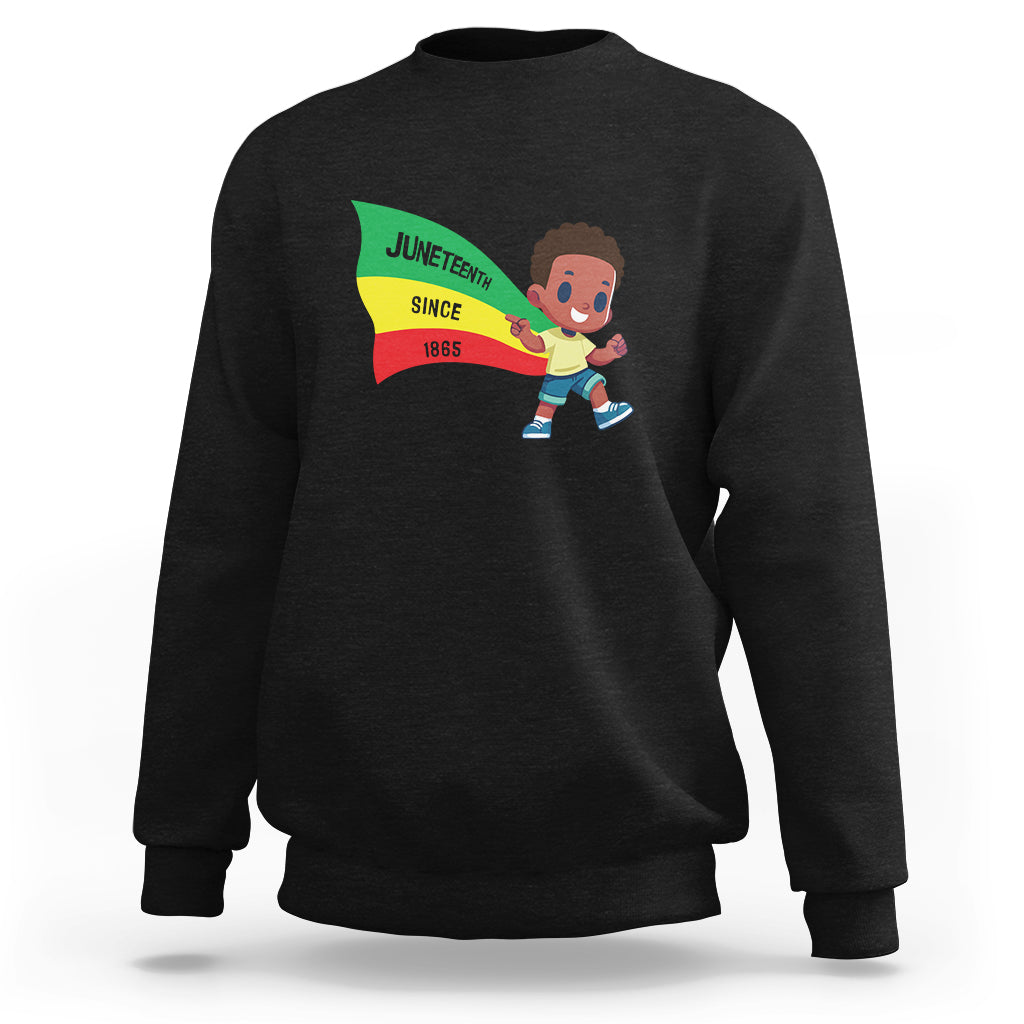 Juneteenth 1865 Cool Melanin Black Boys Kids Sweatshirt - Wonder Print Shop