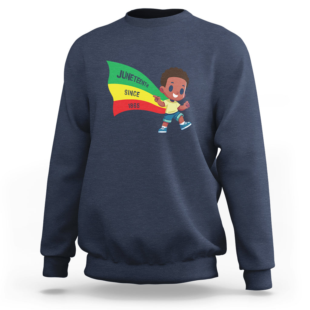 Juneteenth 1865 Cool Melanin Black Boys Kids Sweatshirt - Wonder Print Shop