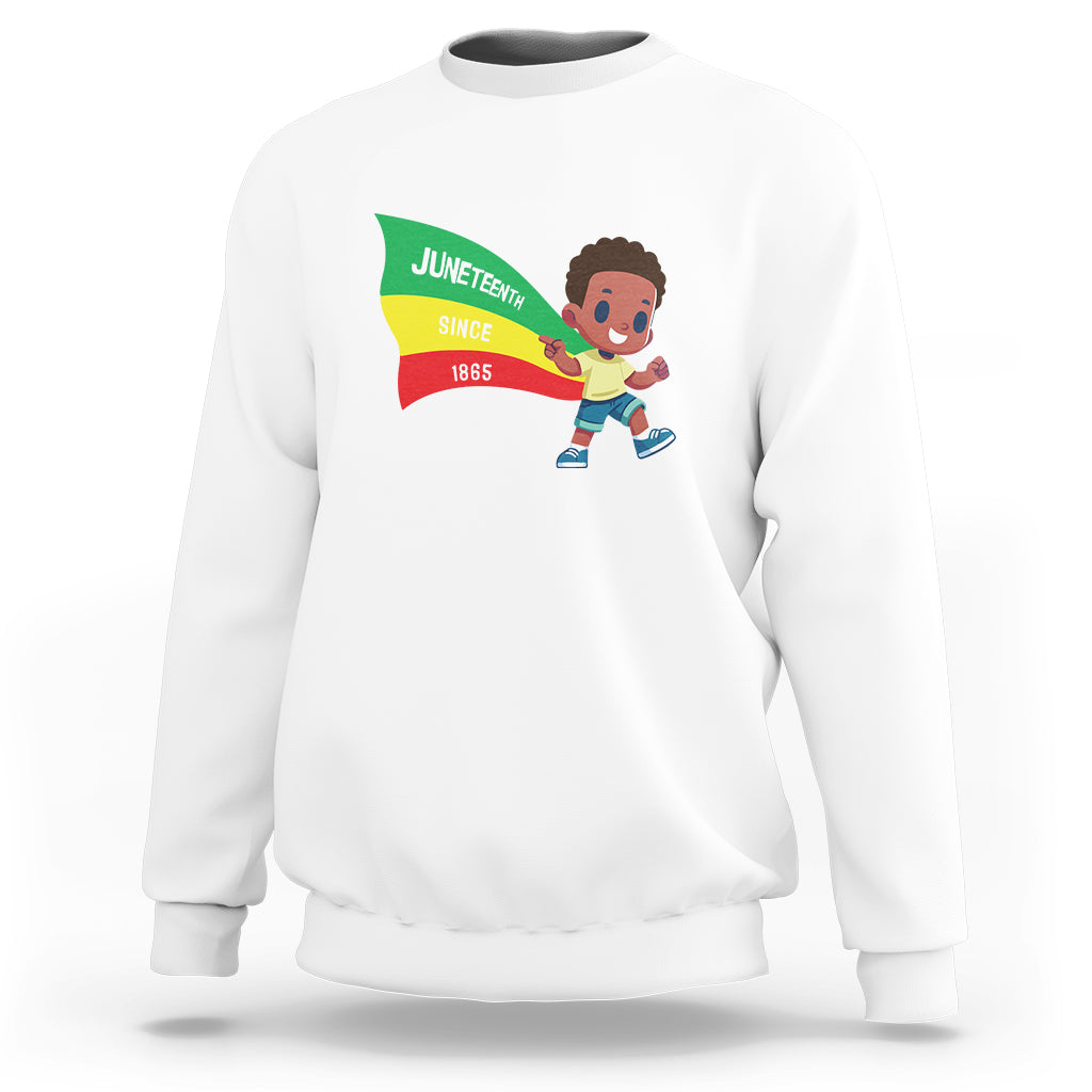 Juneteenth 1865 Cool Melanin Black Boys Kids Sweatshirt - Wonder Print Shop