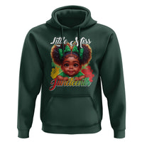 Little Miss Juneteenth Hoodie Cute Melanin Black Girls Kids - Wonder Print Shop